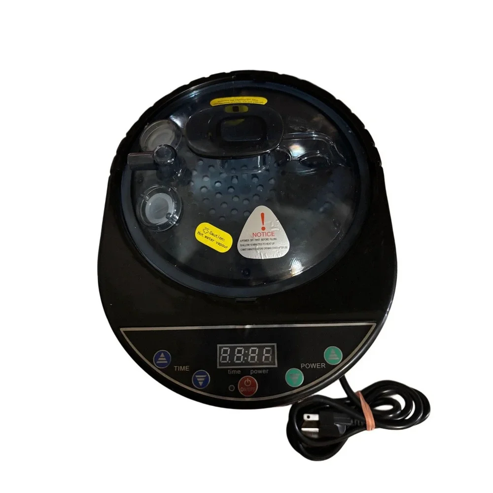 Portable Sauna Steamer 4.0L 1600W Digital Control Home Spa White‎ Black